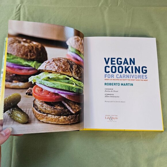 Vegan‎ Cooking for Carnivores by Roberto Martin - Hardcover Cook Book - Picture 3 of 12